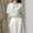 A_ Green, variant on Olyvenn Women's Embroidered Puff Sleeve Casual Hollow Short Sleeve Shirt V-Neck Flowing Shirt Elegant Lace Tops White M