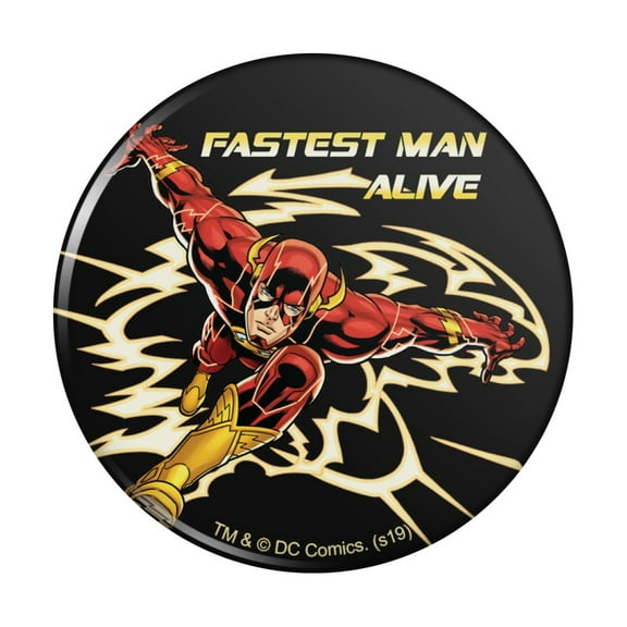 The Flash Fastest Man Alive Pinback Button Pin