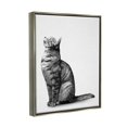 thumbnail image 3 of Stupell Industries Manx Cat Sitting Calmly Detailed Casual Portrait Graphic Art Luster Gray Floating Framed Canvas Print Wall Art, Design by Ziwei Li, 3 of 5