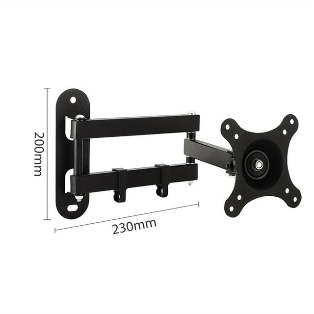 TV Monitor Bracket 360° Rotating Wall Folding Telescopic Metal Wall Mount Stand Desk Smart Display Holde ,Easy to Use