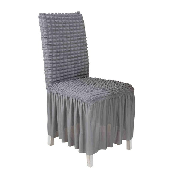 Stretch Dining Chair Covers Set of 2 - High Elasticity Spandex Slipcovers with Skirt for Kitchen, Wedding, Banquet - Washable Parson Chair Protectors