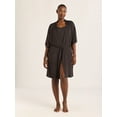 thumbnail image 3 of Joyspun Women’s Cami, Shorts, and Robe Travel Pajama Set, 3-Piece, Sizes S-3X, 3 of 6
