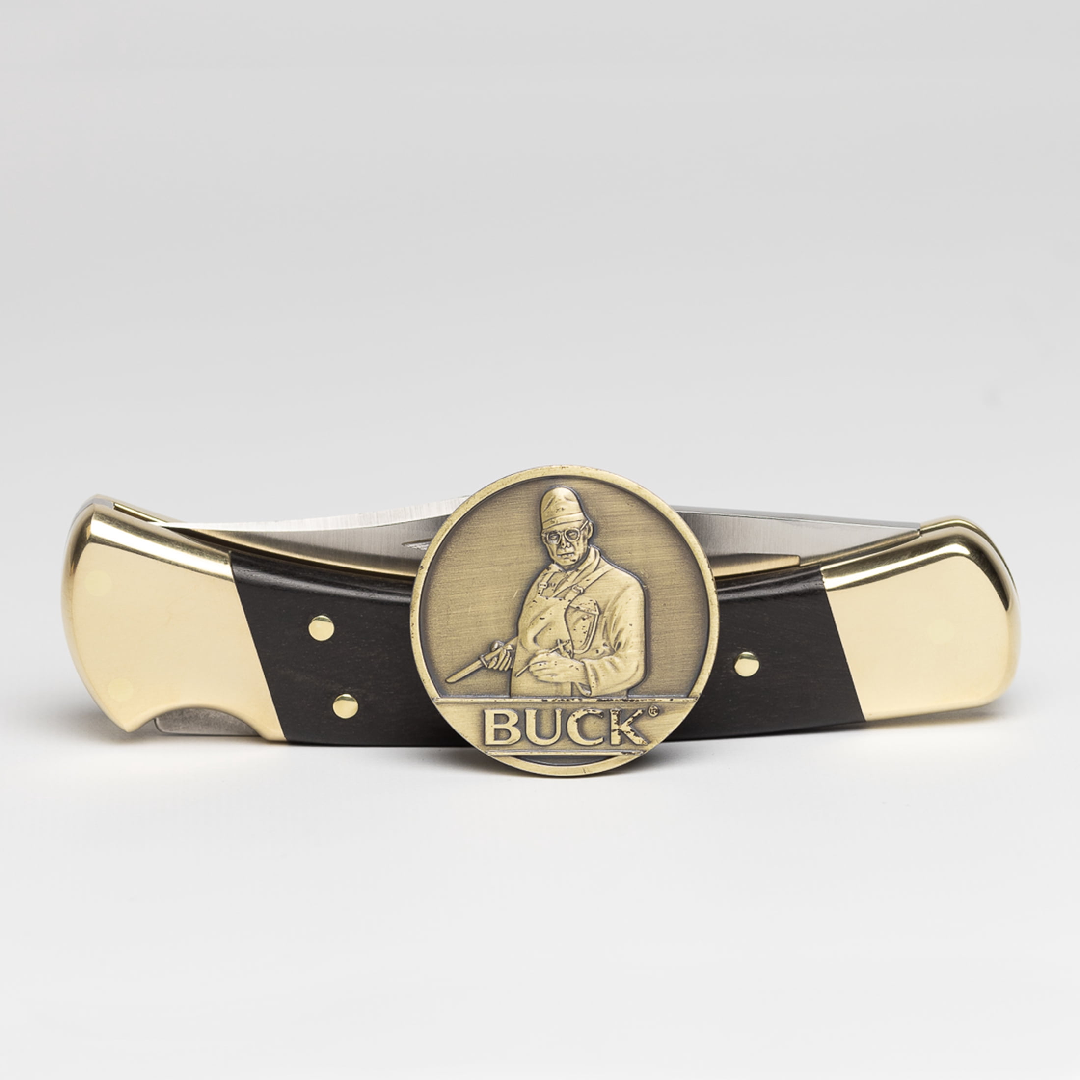 Buck Knives 110 Folding Hunter with Coin, 120th Anniversary Knife Tin