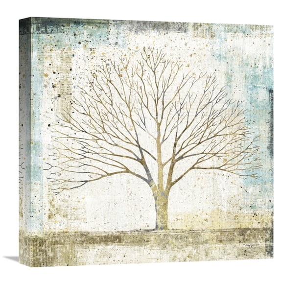 Global Gallery Avery Tillmon 'Solitary Tree Collage' Canvas Wall Art