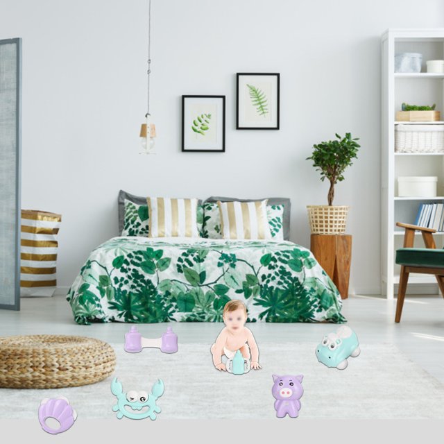 Juego de 6 Sonajeros de Plástico para Bebés Jadeshay con Forma de Animal