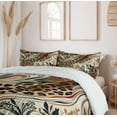 thumbnail image 3 of Ambesonne Leopard Print Duvet Cover Set, Abstract Blend Earthy, King, Pastel Brown Forest Green, 3 of 6