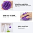 thumbnail image 4 of Homelove Scalp Massager Shampoo Brush with Long & Flexible Silicone Bristles for Hair Care and Head Relaxation, Glide Through Hair Easily, Dandruff Removal and Itching Relief, Wet and Dry, Purple, 4 of 7
