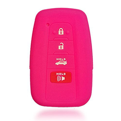 Blue Silicone Case Cover For Toyota Camry RAV4 Remote Smart Key 4 Button toy4sbu