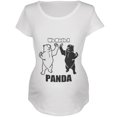thumbnail image 1 of We Made A Panda Funny Maternity Soft T Shirt White LG, 1 of 1