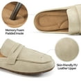 thumbnail image 2 of Ablanczoom Mules Women Flats Shoes: Loafers Women Comfortable Dressy Round Toe Slip-on Work Slides Sandals, 2 of 6