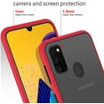 thumbnail image 5 of Case for Samsung Galaxy M21/ M30S Thin Shockproof Phone Case PC Back TPU Bumper [Protect from Fingerprint/Shock/Scratch/Slip] Translucent Matte Phone Cover for Samsung Galaxy M21/M30S-Red, 5 of 7