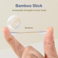 thumbnail image 5 of Cotton Swabs - Biodegradable Bamboo & Cotton, Double-Tipped Cleaning Swabs with Pointed & Round Tips, Hypoallergenic for Ear, Makeup, Eye Makeup Removal, Nail Polish Touch-Ups (1000 Ct), 5 of 7