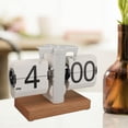 thumbnail image 4 of Vintage Design Auto Flip Clock Desk Clock with Exquisite , Stable Placement Knob Time Adjustment and Rear Battery Compartment, 4 of 7