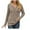 Khaki, variant on WREESH Sweaters for Women Long Sleeve V Neck Shirts Loose Casual Tunic Tops Fall Winter Lightweight Solid Color Warm Blouses Khaki