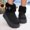 Black, variant on Women Winter Snow Boots, No Slip Warm Casual Windproof Mid-Calf Boots Khaki Size 5.5
