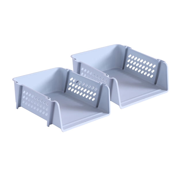 Organizador de escritorio Contenedores Caja de almacenamiento de escritorio Organizador de maquillaje Papelería Gris