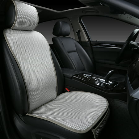 Edealyn F-005 Series Ultra-Luxury Ice Silk Fabric Vehicle Seat Cover (Bottom Cushion Cover: W21”x D21” and 0.3” in Thickness; Back Cushion Cover: 27” tall.), Single (Best Fabric For Seat Cushions)