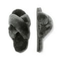 thumbnail image 3 of EVER AU Women Dove Crossover Slides - Dark Grey, 3 of 11