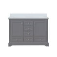 thumbnail image 3 of Dukes 48 in. W x 22 in. D Dark Grey Double Bath Vanity and Cultured Marble Top, 3 of 10