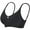 Black, variant on Lenpel Women's Seamless Bras Soft Comfortable Wirefree Lightly Padded Lift Push up Bralettes Full Coverage T Shirt Bras
