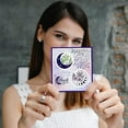 thumbnail image 4 of Bohemian Luna Phases with Plants Transparent Clear Stamps Magic Flower Embossing Stamp Sheets Silicone Clear Stamps Seal for DIY Scrapbooking and Card Making Paper Craft Decor, 4 of 7
