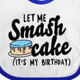 thumbnail image 4 of Inktastic Let Me Smash Cake Its My Birthday Boys Baby Bib, 4 of 4
