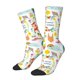 thumbnail image 1 of Balery Summer Animal Calcetas Largas con Estampado para Hombre y Mujer – Suaves y Transpirables, Talla Única (US 5-11), 1 of 6