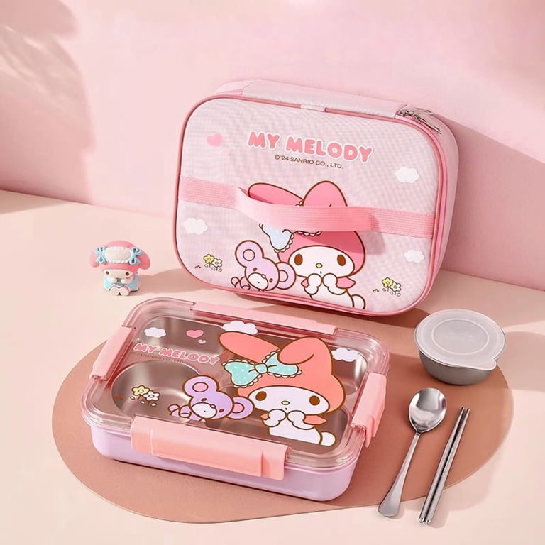 Kawaii Cinnamoroll 1500ML Lunch Box Meal Box Bag Set MyMelody