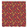 thumbnail image 3 of Tropical Shower Curtain, Appetising Healthy Summer Fruits Pattern with Avocado Kiwi Watermelon Banana Shape, Fabric Bathroom Set with Hooks, 69W X 84L Inches Extra Long, Multicolor, by Ambesonne, 3 of 3