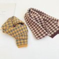 thumbnail image 5 of Bufanda de lana a cuadros con colores retro a juego para niños, otoño e invierno, cálida para el cuello para niños y niñas, estilo de moda para bebés, 5 of 5