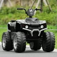 thumbnail image 2 of Costway 12V Kids 4-Wheeler ATV Quad Ride On Car w/ LED Lights Music  USB Black, 2 of 9