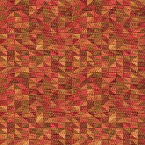 Ahgly Company Machine Washable Indoor Square Transitional Orange Red Orange Area Rugs, 7' Square