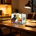 thumbnail image 6 of Stained Glass Cat Flower Pot,Handmade Cute Pots for Plants, Room and Office Decoration Glass Container Storage,Indoor Plant Pots with Drainage,Plant Gifts, 6 of 7