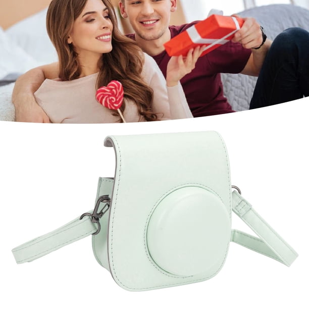 Mini Bolsa para Cámara Instantánea, Funda Protectora de Piel sintética para CámaRa f Ujifilm I nStax Mini 12, Bolsa de Almacenamiento portátil para viaje con mini Álbum de