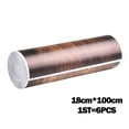 thumbnail image 3 of 6 Pcs Removable Wood Pattern Stairs Stickers PVC Decoration for Room Stairways, 3 of 9
