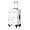 thumbnail image 1 of Fotbe Cute Shark Funda Protectora para Equipaje, Antirrayones y Resistente a la Suciedad, Compatible con Maletas de 18 a 32 Pulgadas-Small, 1 of 7