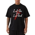 thumbnail image 5 of Let Go And Let God T-Shirt Christian Faith Trust In God Jesus Quote Tee For Men For Women Spiritual Gift, 5 of 7