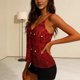 thumbnail image 4 of Tops de Verano de las Mujeres con Lentejuelas con Cuentas de Cuello en V, Blusa Glamorosa para el Uso de la Fecha de la Fiesta, 4 of 8
