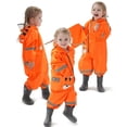 thumbnail image 2 of Zanarzt Rain Coats for Girls Toddler Raincoat Kids Boys Girls One Piece Hoodie Windproof Coverall Baby Rain Jackets Orange,L, 2 of 8