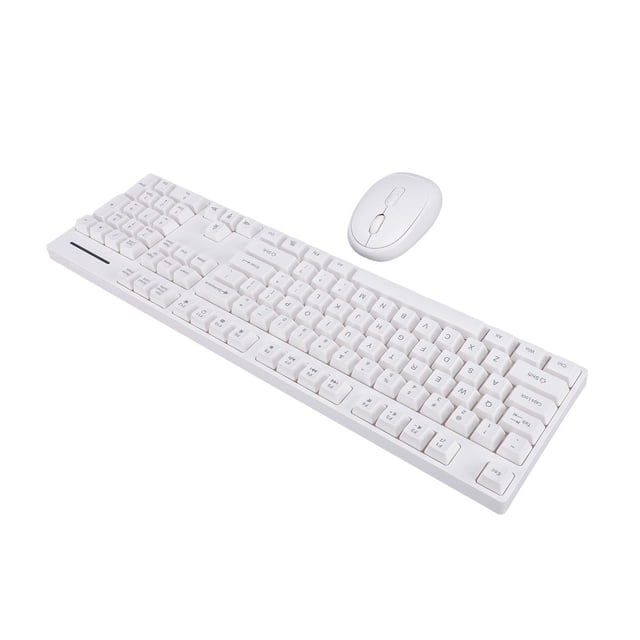 2.4g Combo De Mouse De Teclado Inalámbrico, Diseño Ergonómico, Duración De La Batería Larga, Teclado 104 Teclas, Rango De 33 Pies