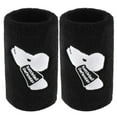 thumbnail image 2 of 2x Ventilated Kettlebell Wrist Guards Provides Support Wrist Wraps Elastic Wristband Wrist Support Avoid Injury Sports Training Black, 2 of 10