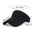 thumbnail image 3 of Unisex Sun Visor Hat Performance Running Visor Brim Quick-Dry Moisture Wicking Sports Cap for Workouts and Training Royal Blue, 3 of 4