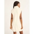 thumbnail image 2 of Free Assembly Woman's and Women's Plus Sleeveless Cable Knit Mini Sweater Dress, Sizes XS-4X, 2 of 5
