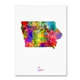 thumbnail image 2 of Trademark Fine Art "Iowa Map" Canvas Art by Michael Tompsett, 2 of 4