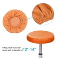 thumbnail image 3 of Uxcell Bar Stool Cover, 2 Pack PU Stool Cushion Cover for 12"-14" Chair, Light Orange, 3 of 5