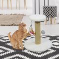 thumbnail image 2 of Poteau à Griffer pour Chat, Cadeau Durable, Fournitures d'Intérieur Amusantes pour Chatons, Rond Blanc, 2 of 9