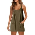 thumbnail image 2 of Yubnlvae Athletic Romper Dress for Women - Sleeveless Workout Outfits (Built-In Shorts, Vacation & Gym Wear) Green L, 2 of 8