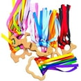 thumbnail image 2 of Arco Iris Madera Cinta Anillo Juguetes Bebé Mordedor Bebé Recién Nacido Juguete Sensorial Nube Cinta Molar Madera Círculo Mordedor Juguete 2 Uds Vogacara BA001549-02, 2 of 6