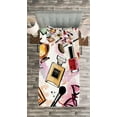 thumbnail image 3 of Ambesonne Fashion Quilted Bedspread Set 2 Pcs, Cosmetics Make up Theme, Twin Size, Multicolor, 3 of 3