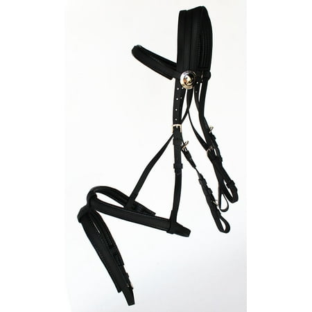 Pony Dressage Bridle - Horse English Dressage Biothane Flash Bridle Noseband Reins 40HS28